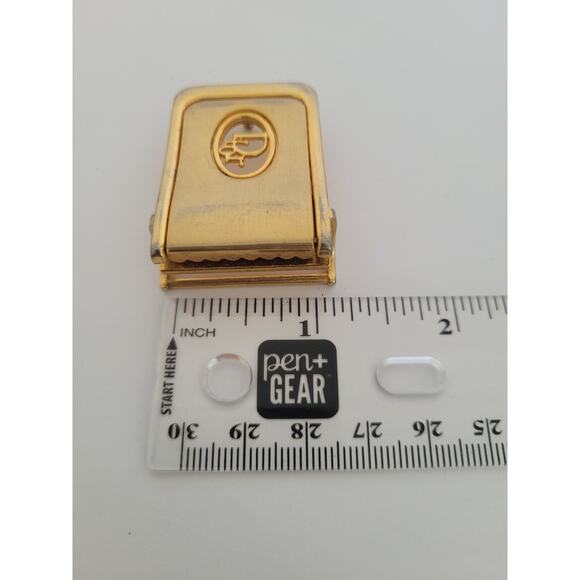 Christian Dior Gold Metal Belt Buckle Replacement Logo Slim Dress 1\